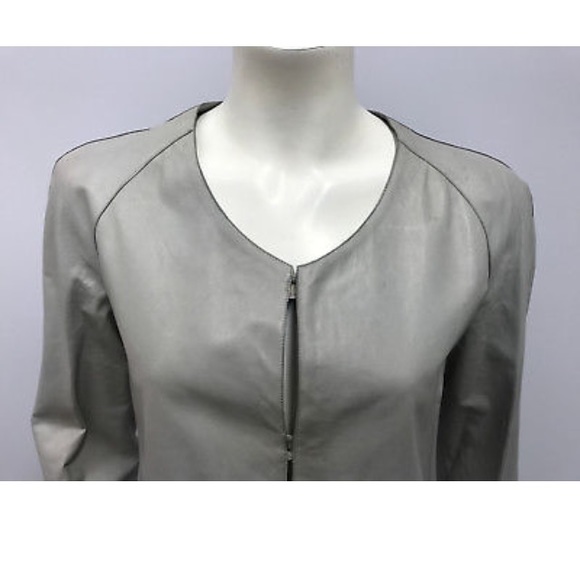 ‼️‼️SOLD‼️‼️Don’t Purchase ‼️ArmaniLeatherCoat💜 - Picture 6 of 8